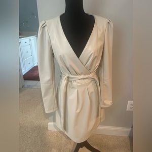 Vegan leather dress size xs seven for all mankind